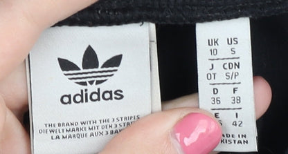 Womens UK Size 10 adidas Athletic Fit Leggings Black Leggings