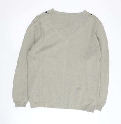 Womens UK Size S/M Viyella Grey Pullover Jumper