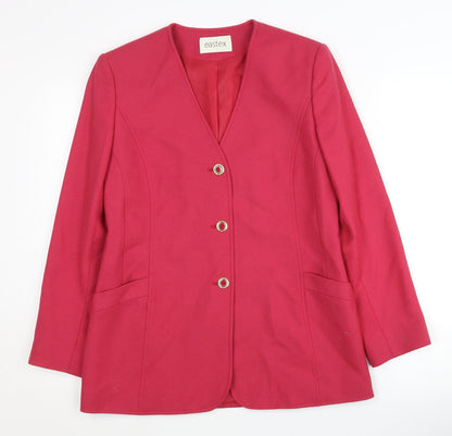 Eastex Red Women's Blazer Size 10 - Elegant Regular Fit