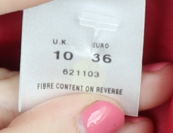 Eastex Red Women's Blazer Size 10 - Elegant Regular Fit