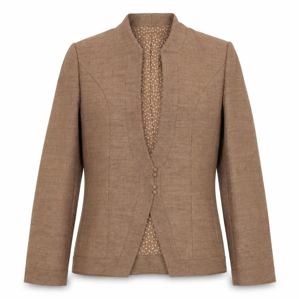 Womens UK Size 12 Jacques Vert Regular Brown Blazer