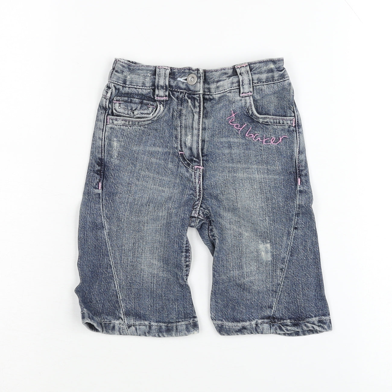Ted Baker Blue Denim Shorts, Unisex, 3-6 M, Button, Pockets