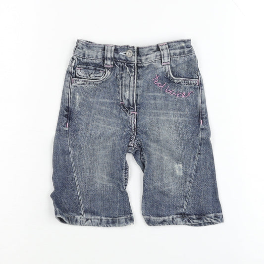 Ted Baker Blue Denim Shorts, Unisex, 3-6 M, Button, Pockets