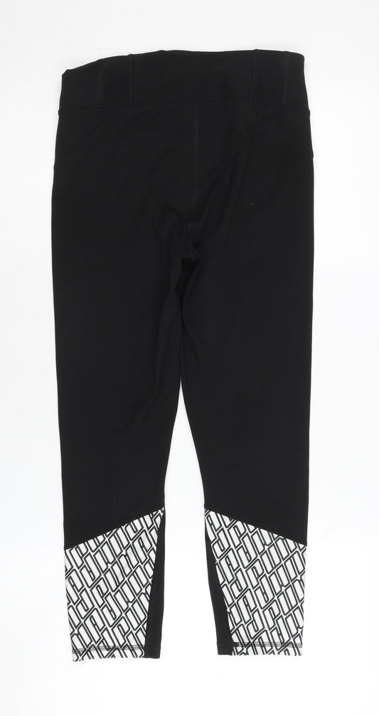 Puma Women's Black Cropped Leggings - Size S