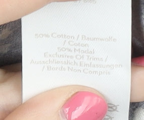 Boden Women's Blue Floral Blouse, UK 8, Lightweight