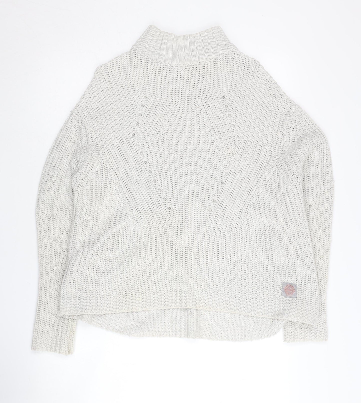 Womens UK Size XS Superdry Ivory Pullover Jumper