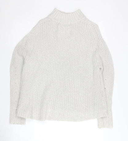 Womens UK Size XS Superdry Ivory Pullover Jumper