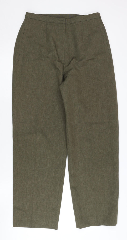 Womens UK Size 17 Eastex Regular Fit Casual Green Trousers