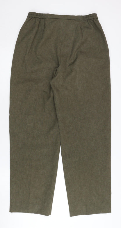 Womens UK Size 17 Eastex Regular Fit Casual Green Trousers