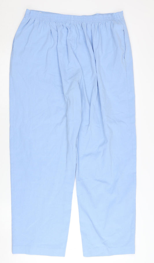 Womens UK Size 18 Honor Millburn Regular Fit Casual Blue Trousers