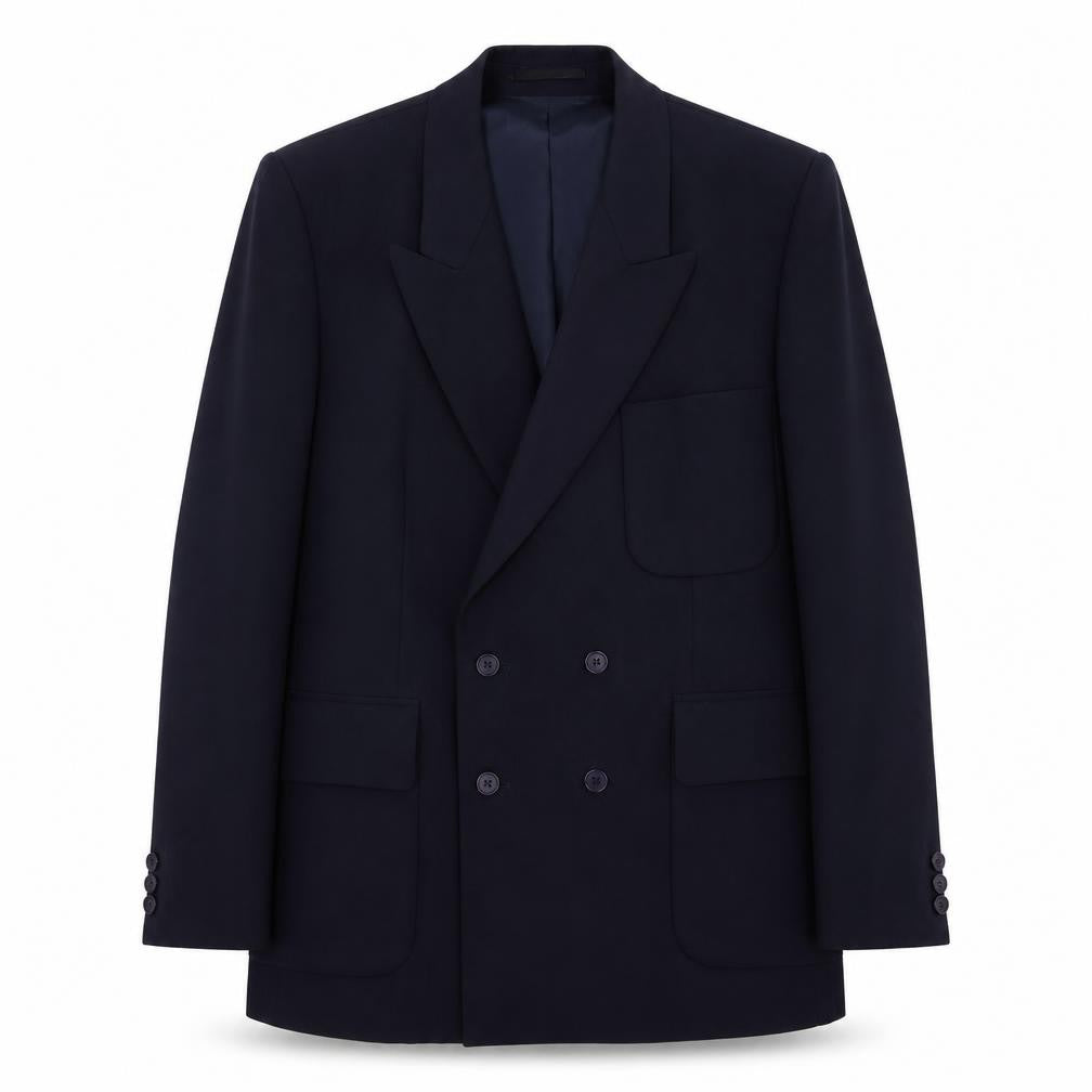 Mens UK Size 40 Jeff Banks Regular Blue Suit Jacket