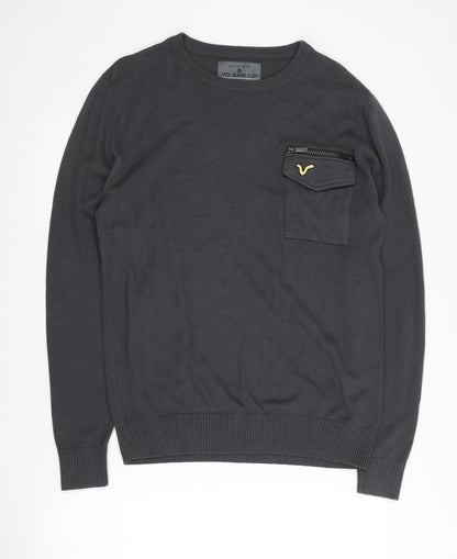 VOI Jeans Co. Men's Black Pullover Jumper, M, Casual