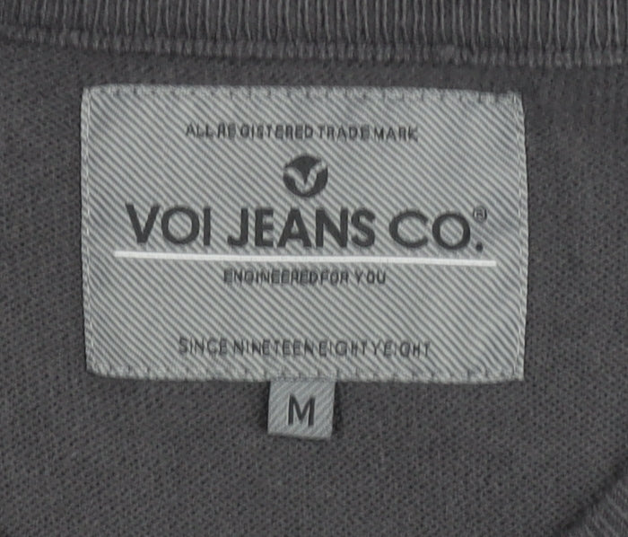VOI Jeans Co. Men's Black Pullover Jumper, M, Casual