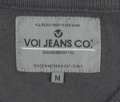 VOI Jeans Co. Men's Black Pullover Jumper, M, Casual