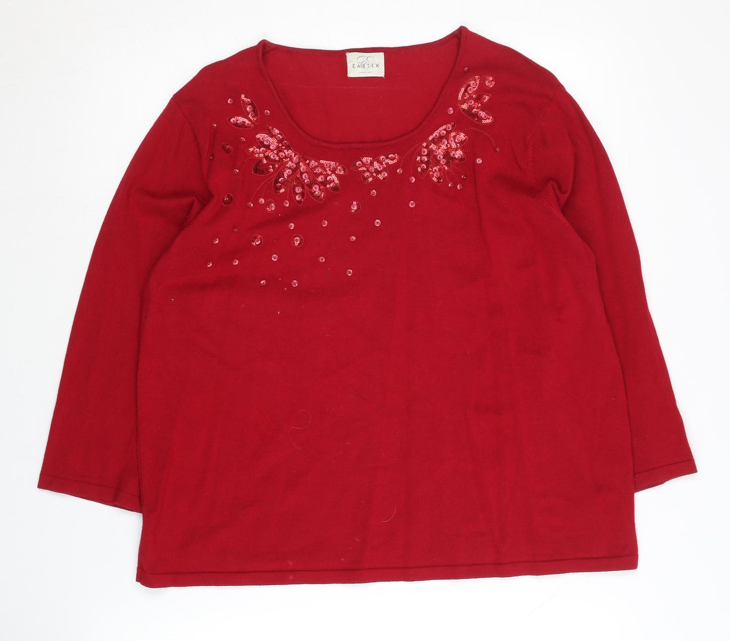 Eastex Women's Red Pullover Jumper Size 18