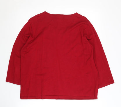 Eastex Women's Red Pullover Jumper Size 18