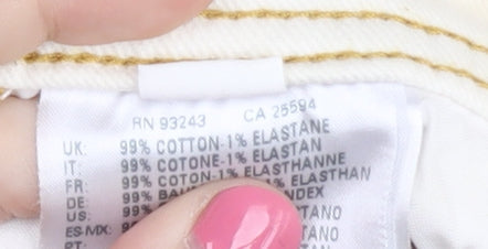 Diesel Black Gold Men's Ivory Straight Jeans Size 32