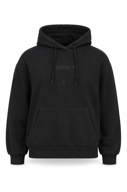 Front view of Adidas Women's Black Pullover Hoodie, size 10