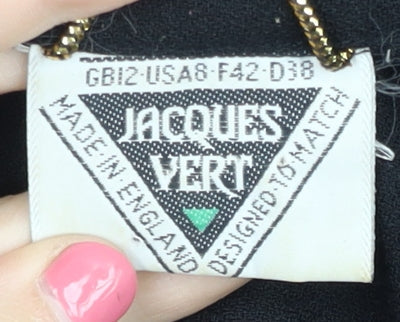 Jacques Vert Women's Black Blazer, Size 12, Classic Fit