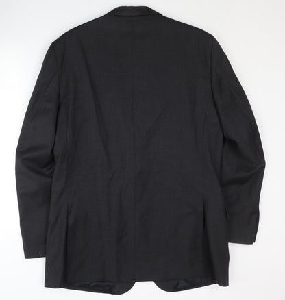 Austin Reed Men's Black Suit Jacket, 44 Long, Business/Formal