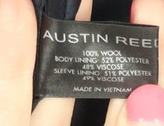 Austin Reed Men's Black Suit Jacket, 44 Long, Business/Formal