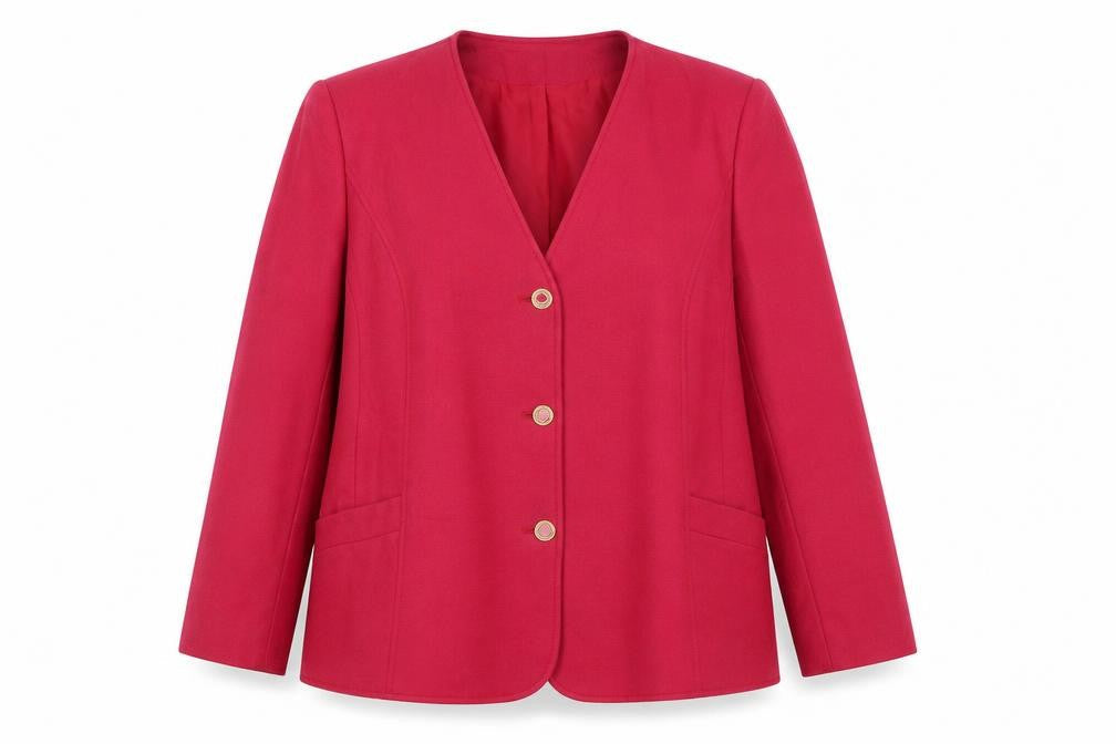 Womens UK Size 16 Eastex Regular Red Blazer