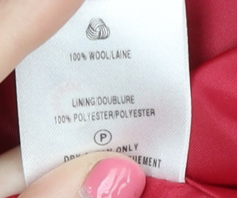 Eastex Red Wool Blazer Size 16 Women's Workwear