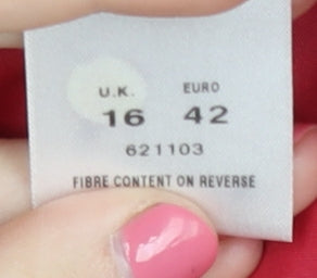 Eastex Red Wool Blazer Size 16 Women's Workwear