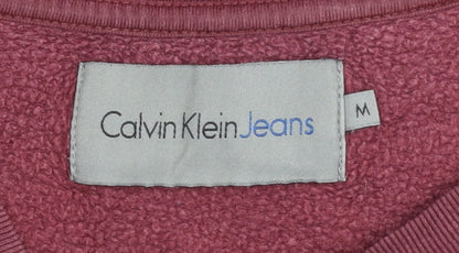 Mens UK Size M Calvin Klein Red Pullover Sweatshirt