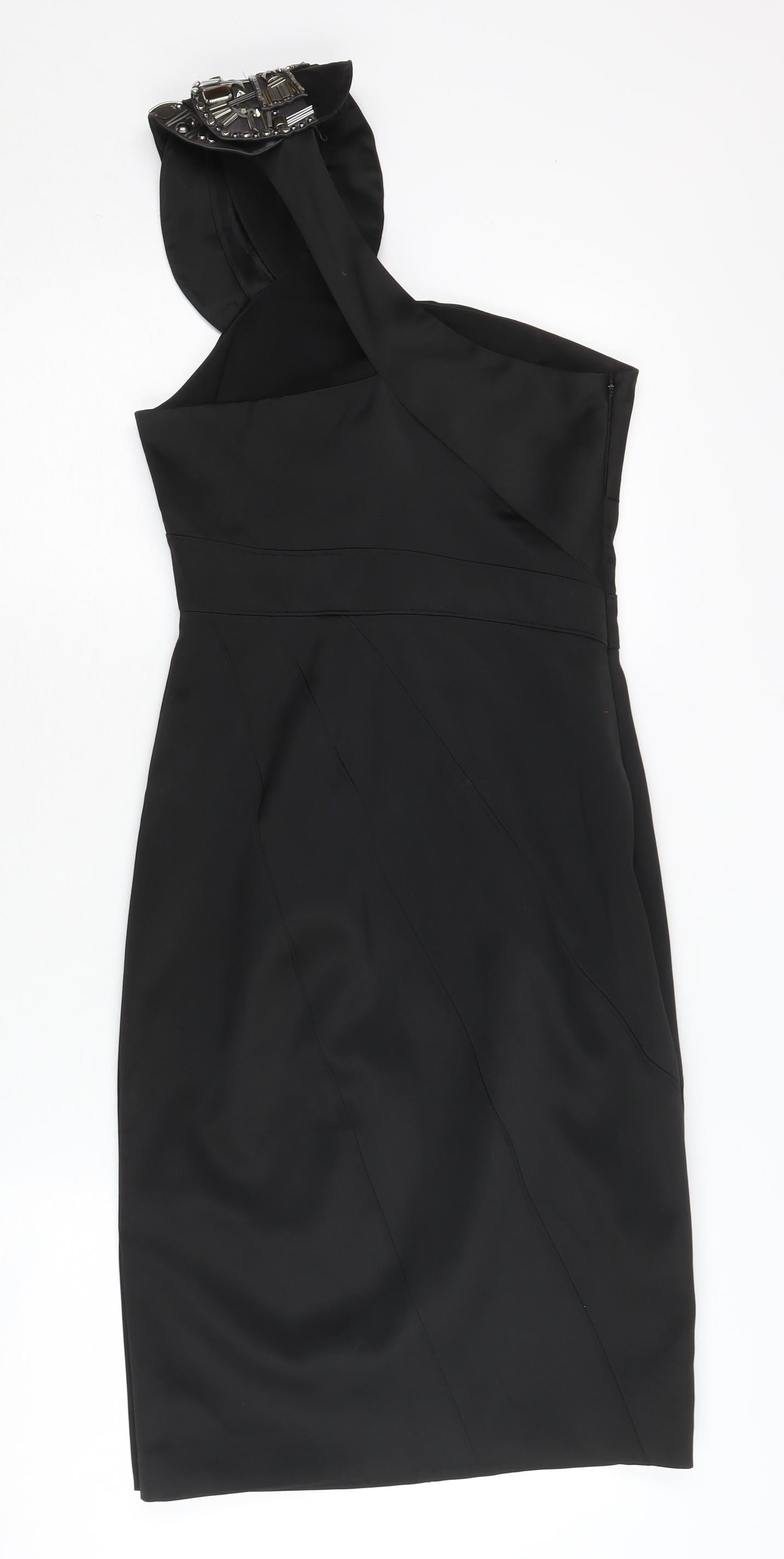 Karen Millen Women's Black Beaded Cocktail Dress