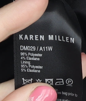Karen Millen Women's Black Beaded Cocktail Dress