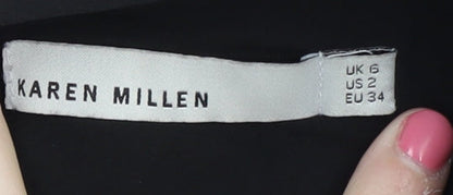 Karen Millen Women's Black Beaded Cocktail Dress