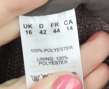 Eastex Brown Women's Blazer, Size 16, Regular Fit