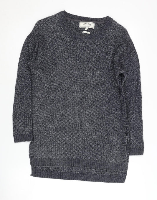 Womens UK Size 10 FatFace Blue Pullover Jumper