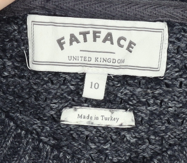 Womens UK Size 10 FatFace Blue Pullover Jumper