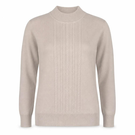Womens UK Size 10 Eastex Beige Pullover Jumper
