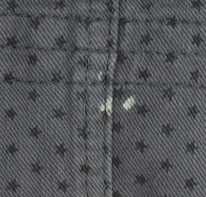 Boden Women's Grey Polka Dot Denim Skirt Size 12