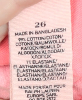 Denim & Supply Ralph Lauren Women's Pink Straight Jeans Size 6