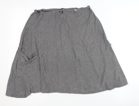SoulCal Women’s Black Striped Skirt Size 10