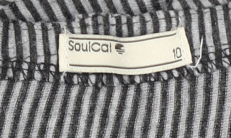 SoulCal Women’s Black Striped Skirt Size 10