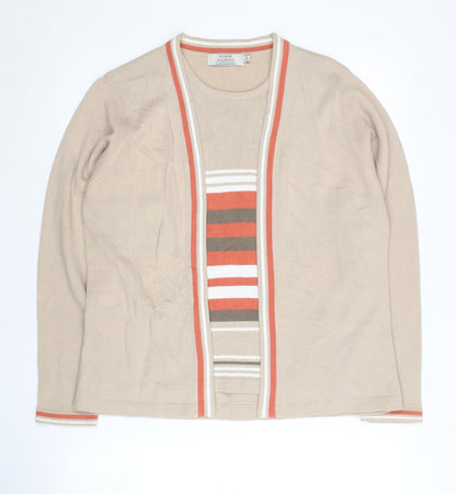 Womens UK Size M Honor Millburn Beige Cardigan Jumper