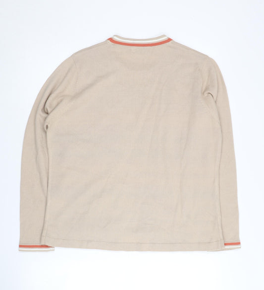 Honor Millburn Women's Beige Cardigan Size M Striped