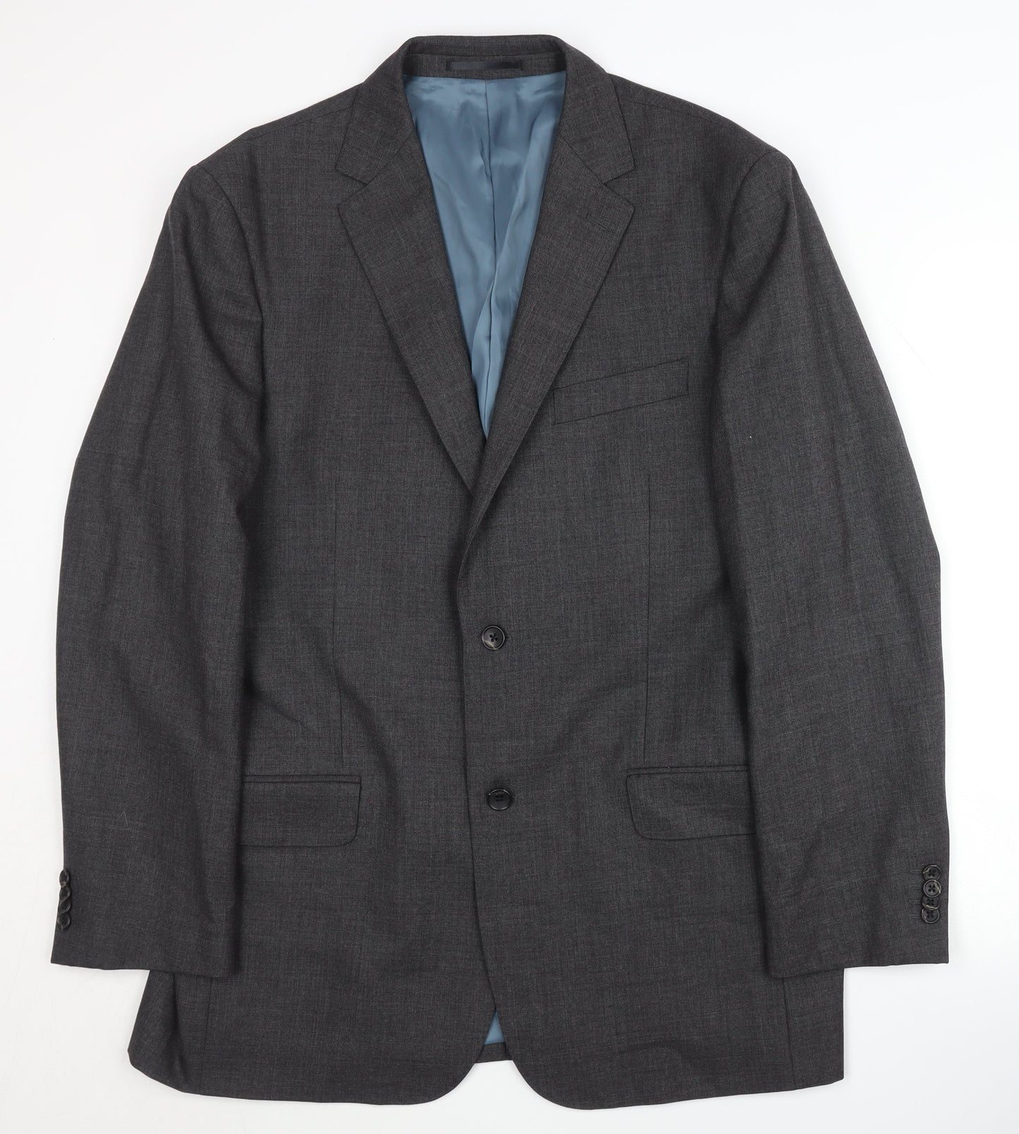 Mens UK Size 43 T.M.Lewin Regular Grey Suit Jacket