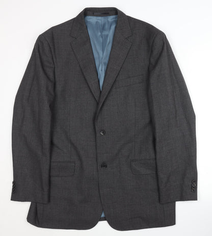 Mens UK Size 43 T.M.Lewin Regular Grey Suit Jacket