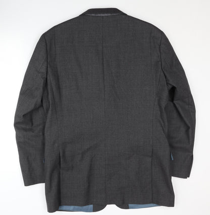 Mens UK Size 43 T.M.Lewin Regular Grey Suit Jacket