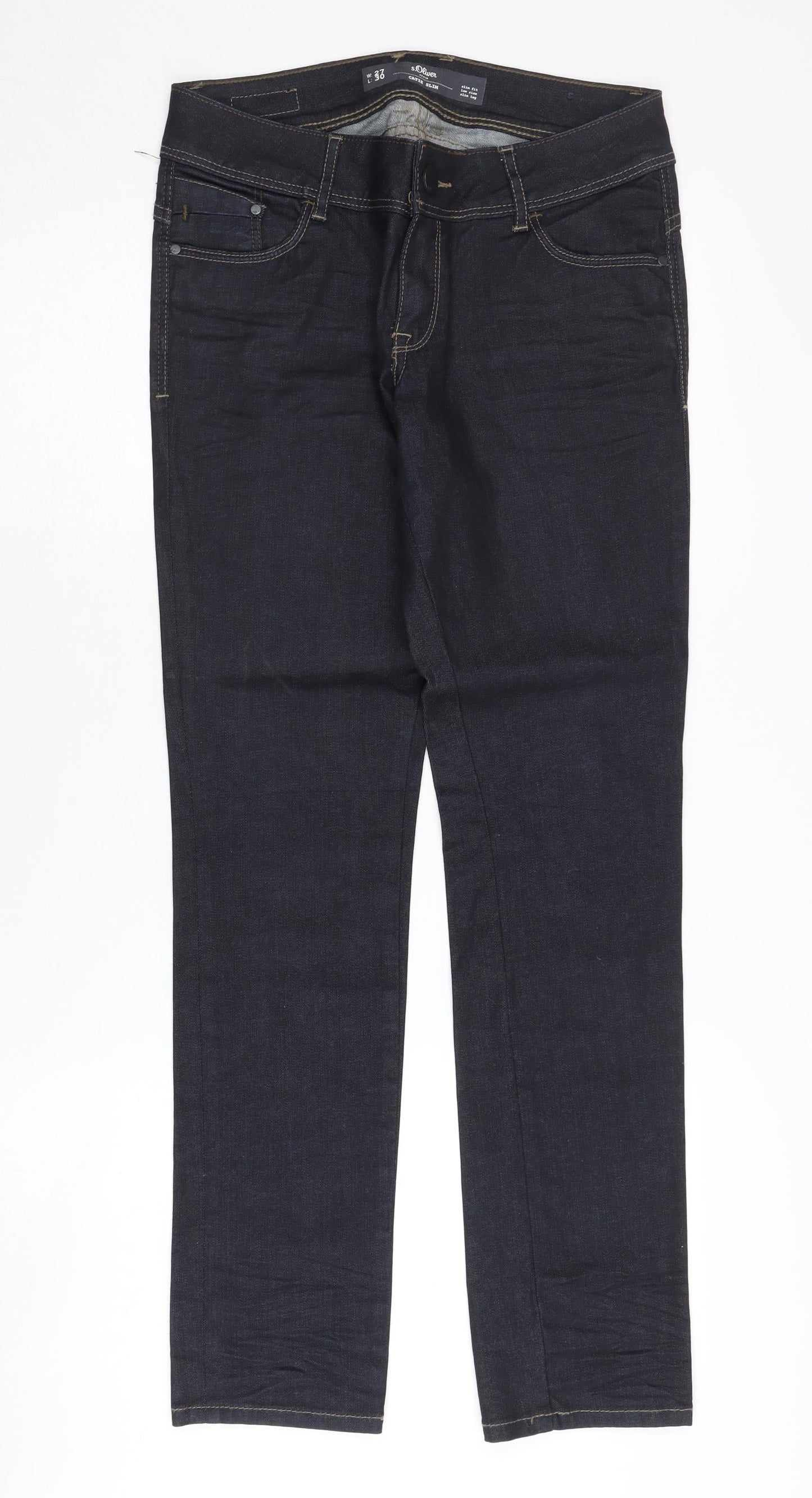 s.Oliver Men's Blue Slim Fit Denim Jeans Size 27