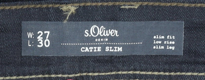s.Oliver Men's Blue Slim Fit Denim Jeans Size 27
