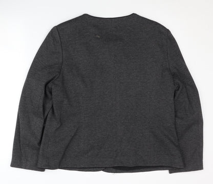 Eastex Women's Grey Chevron Blazer Size 18