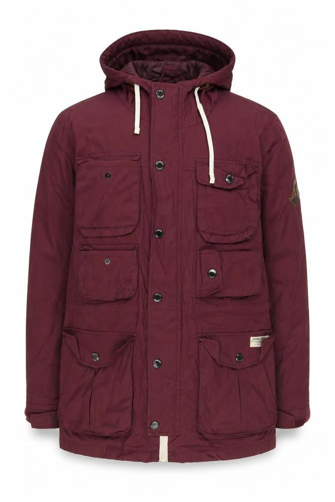 Mens UK Size S JACK & JONES Red Anorak Coat
