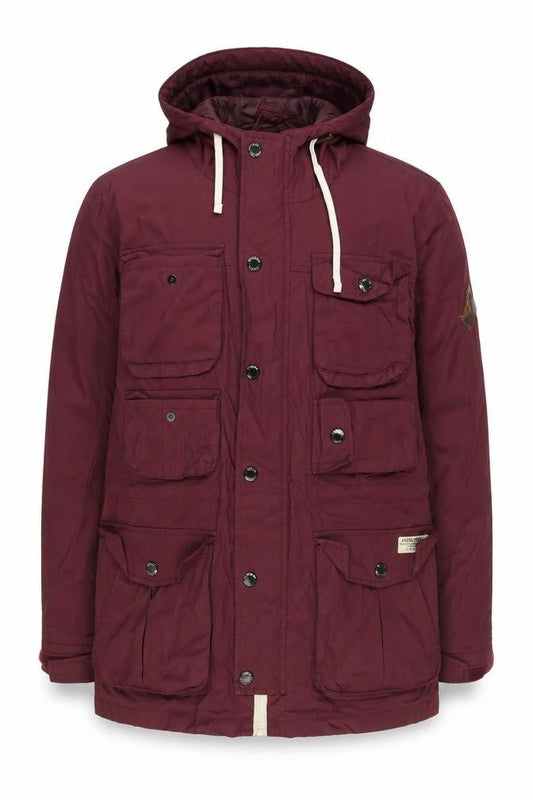 Mens UK Size S JACK & JONES Red Anorak Coat
